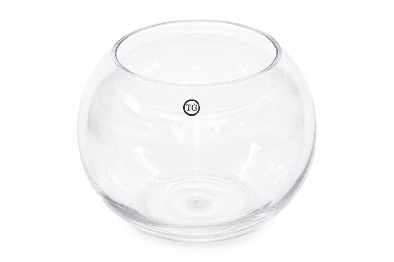 Picture of Fish bowl glass vase 20cm